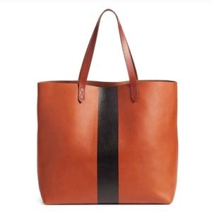 Madewell the paintstripe transport tote NWT